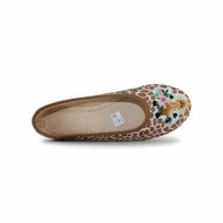 LA MAISON DE L'ESPADRILLE Chaussons Ballerines Pour Femme Girafe (2013) -Chaussures Confortables Femme Soldes Magasin girafe 2013 4