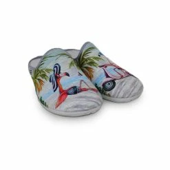 LA MAISON DE L'ESPADRILLE Chaussons Mules Pour Femme Les Flamants Roses (2038)