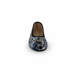 LA MAISON DE L'ESPADRILLE Chaussons Ballerines Pour Femme Zèbre (2016) -Chaussures Confortables Femme Soldes Magasin zebre 2016 2