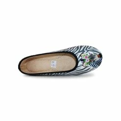 LA MAISON DE L'ESPADRILLE Chaussons Ballerines Pour Femme Zèbre (2016) -Chaussures Confortables Femme Soldes Magasin zebre 2016 4